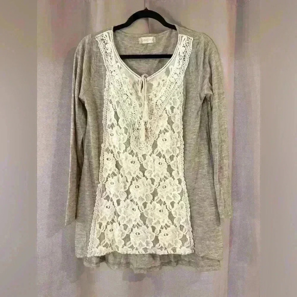 Women’s Tan Altar’D State Lace Top - Picture 1 of 7